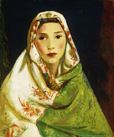 Mexikói lány keleti sállal, 1916 alkotó: Robert Cozad Henri