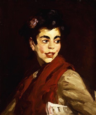 Newsgirl – Madrid, 1908 alkotó: Robert Cozad Henri