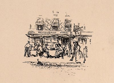 Ahol vacsoráztunk a párizsi Latin negyedben 1896-ban alkotó: Robert Cozad Henri