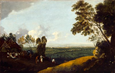 London kilátása a Highgate-ből, 1775 körül (olaj, vászon) alkotó: Robert Crone