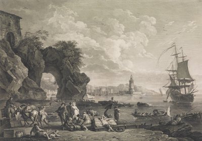 Pausilype kilátása Nápoly mellett, 1785. alkotó: Robert Daudet