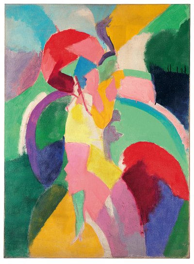 Nő napernyővel vagy La Parisienne-nel alkotó: Robert Delaunay