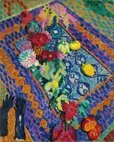 Csendélet kesztyűvel, 1906-1907. alkotó: Robert Delaunay