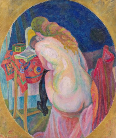 Meztelen nő olvas alkotó: Robert Delaunay