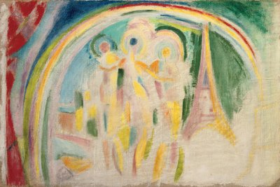 A három kegyelem, tanulmány a „La Ville de Paris”-hoz, 1911-1912 (olaj, vászon) alkotó: Robert Delaunay