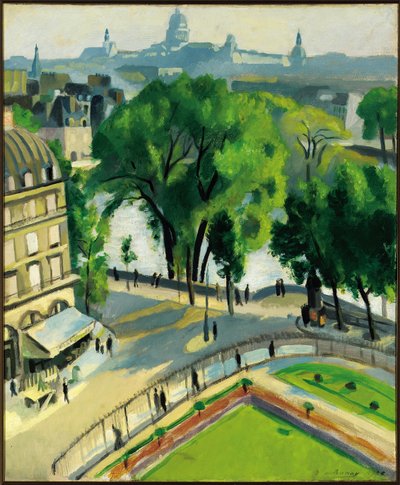 Kilátás a Quai du Louvre-ra alkotó: Robert Delaunay