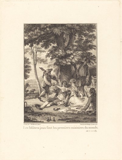 A játékos játékok a világ első szakácsai alkotó: Robert Delaunay after Jean Michel Moreau