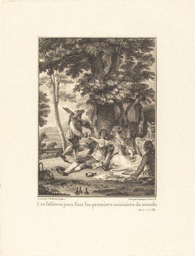 A játékos játékok a világ első szakácsai alkotó: Robert Delaunay after Jean Michel Moreau