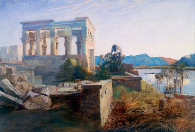 Philae, Egyiptom, 19. század alkotó: Robert Dighton