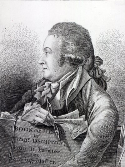 Önarckép, „Fejek könyvének” előlapja, 1795 alkotó: Robert Dighton