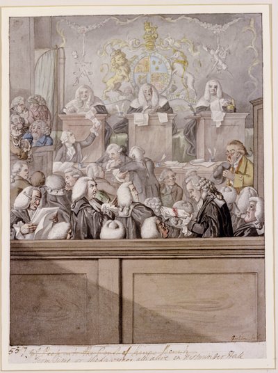 Term Time – vagy az ügyvédek élnek a Westminster Hallban (ceruza és w/c papíron) alkotó: Robert Dighton