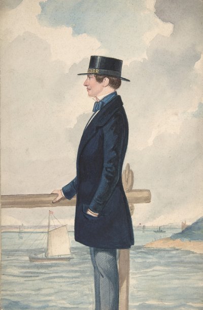 Egy vitorlás, 1806-65. alkotó: Robert Dighton the Younger