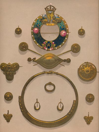 Arany díszek és bross, 1863. alkotó: Robert Dudley
