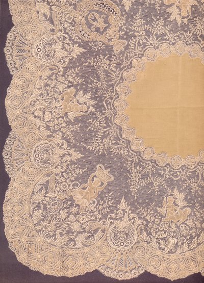 Brüsszeli csipke zsebkendő, 1863. alkotó: Robert Dudley