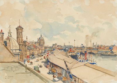 A Clyde mellett ( ceruza és akvarell) alkotó: Robert Eadie