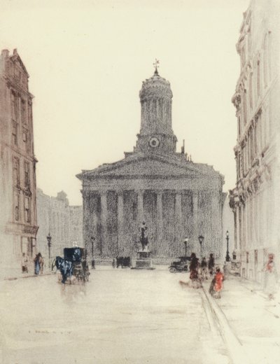 Glasgow: Royal Exchange (színes litográfia) alkotó: Robert Eadie