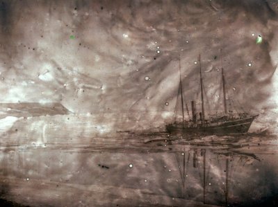 SS Roosevelt, 1905-ben vízre bocsátott amerikai gőzhajó, amelyet Robert Peary sarki felfedezőútjaira... alkotó: Robert Edwin Peary