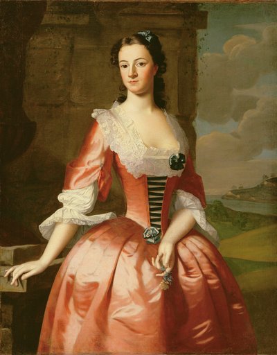 John Vinal asszony (1724-57) portréja, 1748 alkotó: Robert Feke