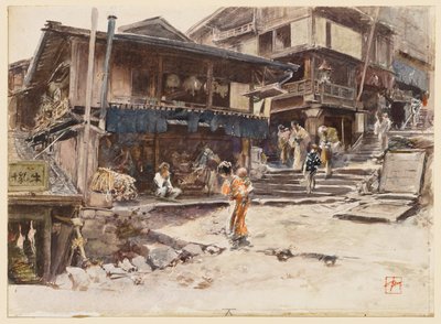 Egy utca Ikaóban, Japánban, I alkotó: Robert Frederick Blum