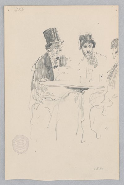 Kávéházi jelenet alkotó: Robert Frederick Blum