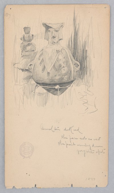 Kerámia edény alkotó: Robert Frederick Blum