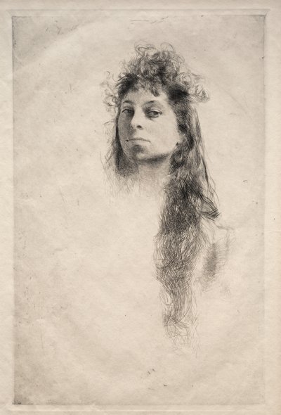 Egy lány feje, 1800-as évek. alkotó: Robert Frederick Blum