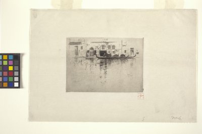 Velencei csatorna (tinta) alkotó: Robert Frederick Blum