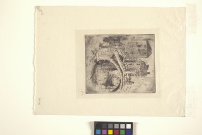 Velencei csatorna és híd (rézkarc) alkotó: Robert Frederick Blum