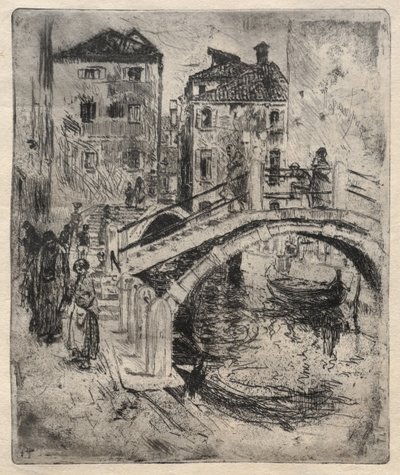 Velencei csatorna és hidak, 1886. alkotó: Robert Frederick Blum