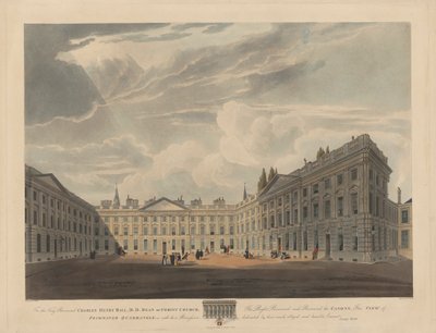 Peckwater Quadrangle, Christ Church, Oxford alkotó: Robert Havell