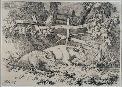 Szarvasmarha pihenő, 1807 alkotó: Robert Hills
