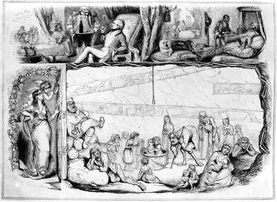 Tőke és Munka, illusztráció a „Punch”-ból, 1843. július 29 alkotó: Robert Jacob Hamerton