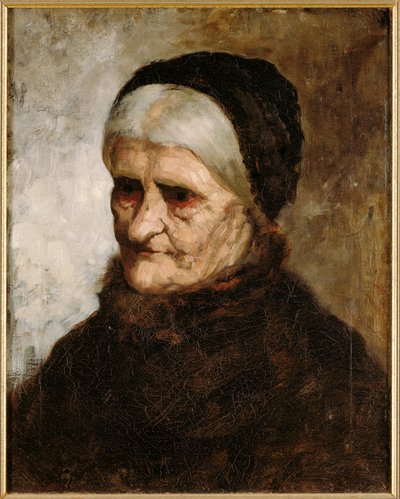Öregasszony feje, 1881 alkotó: Robert Koehler