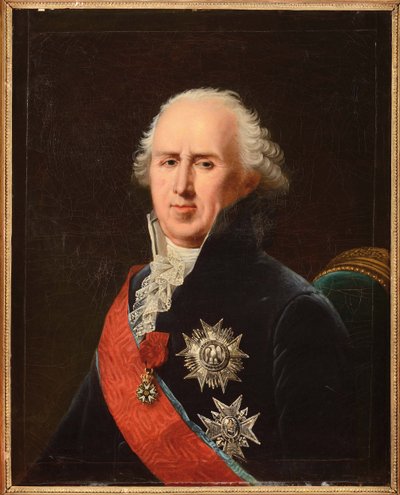 Charles-Francois (Charles Francois) Lebrun (1739-1824), Plaisance hercegének portréja, Lefevre, Robert (1756-1830). olajfestmény alkotó: Robert Lefevre