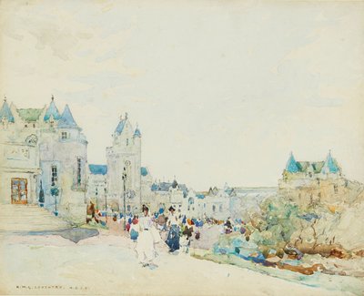 Promenade (akvarell) alkotó: Robert McGowan Coventry