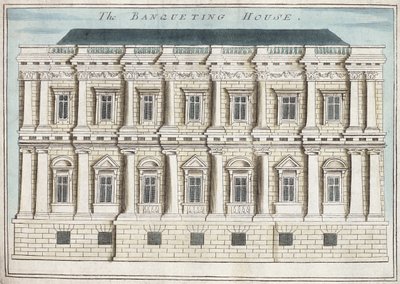 Banqueting House, Whitehall, „A Book of the Remarkable Places in and about the Remarkable Places in and about the London”, 1700 körül (metszet) alkotó: Robert Morden