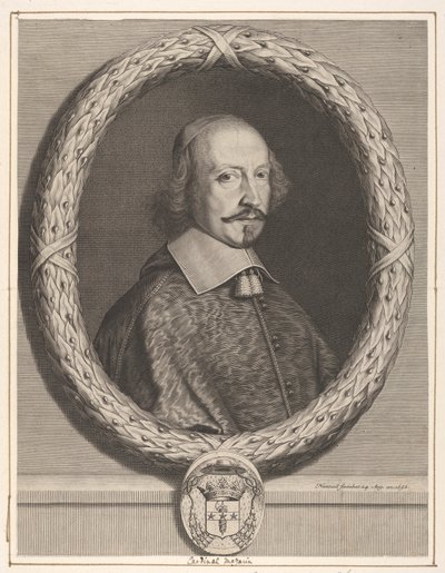 Jules Mazarin bíboros, 1656. alkotó: Robert Nanteuil
