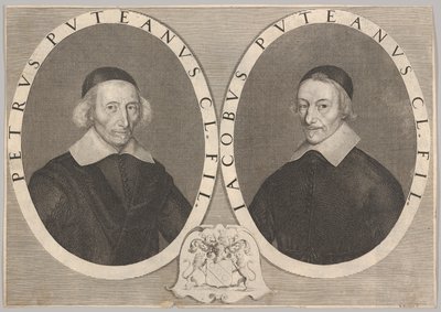 Pierre és Jacques Dupuy kettős portréja, kb. 1648-49. alkotó: Robert Nanteuil