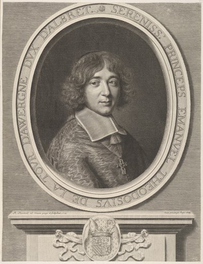 Emmanuel-Théodose de La Tour dAuvergne, Bouillon bíborosa, 1668. alkotó: Robert Nanteuil