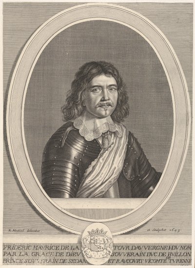 Frédéric-Maurice de la Tour dAuvergne, Bouillon hercege, 1649. alkotó: Robert Nanteuil