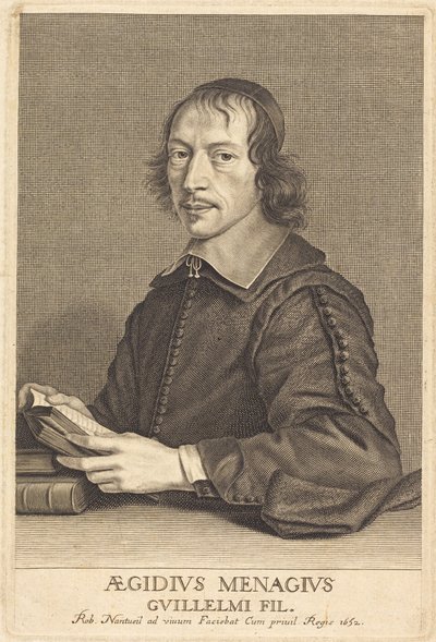 Gilles Ménage alkotó: Robert Nanteuil