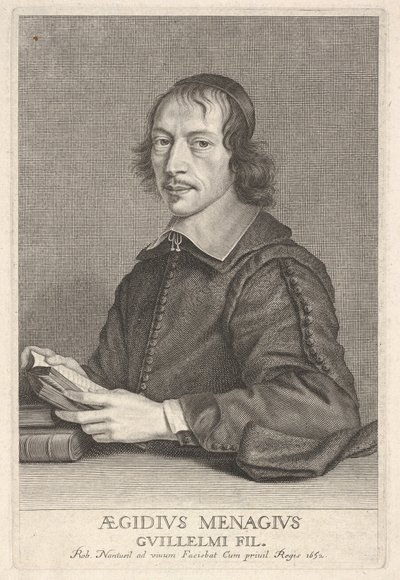 Gilles Menage, kb. 1652. alkotó: Robert Nanteuil
