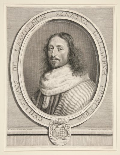 Guillaume de Lamoignon, a párizsi parlament első elnöke (a párizsi parlament első elnöke) alkotó: Robert Nanteuil