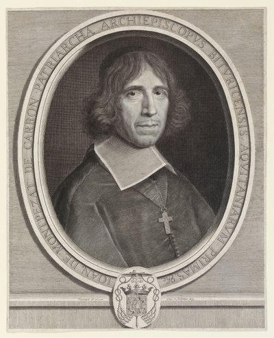 Jean de Montpezat de Carbon, Bourges, majd Sens érseke (Bourges, majd Sens érseke) alkotó: Robert Nanteuil