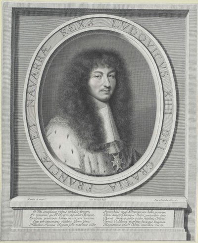 XIV. Lajos francia király alkotó: Robert Nanteuil