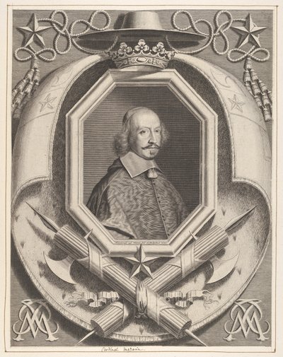 Jules Mazarin bíboros, 1659. alkotó: Robert Nanteuil