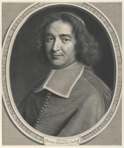 Pierre de Bonzi, bíboros, Narbonne érseke (bíboros, Narbonne érseke) alkotó: Robert Nanteuil
