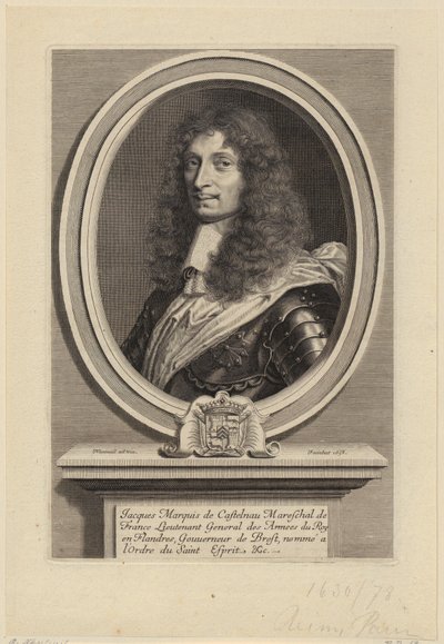 Jacques II de Castelnau francia marsall portréja alkotó: Robert Nanteuil
