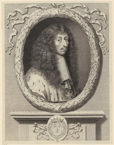 II. Lajos de Bourbon, Condé hercegének portréja [Le Grand Condé] alkotó: Robert Nanteuil