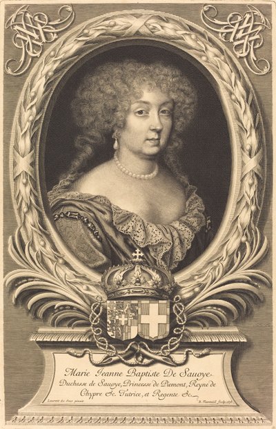 Marie-Jeanne-Baptiste, Savoyai hercegnő alkotó: Robert Nanteuil after Laurent Dufour